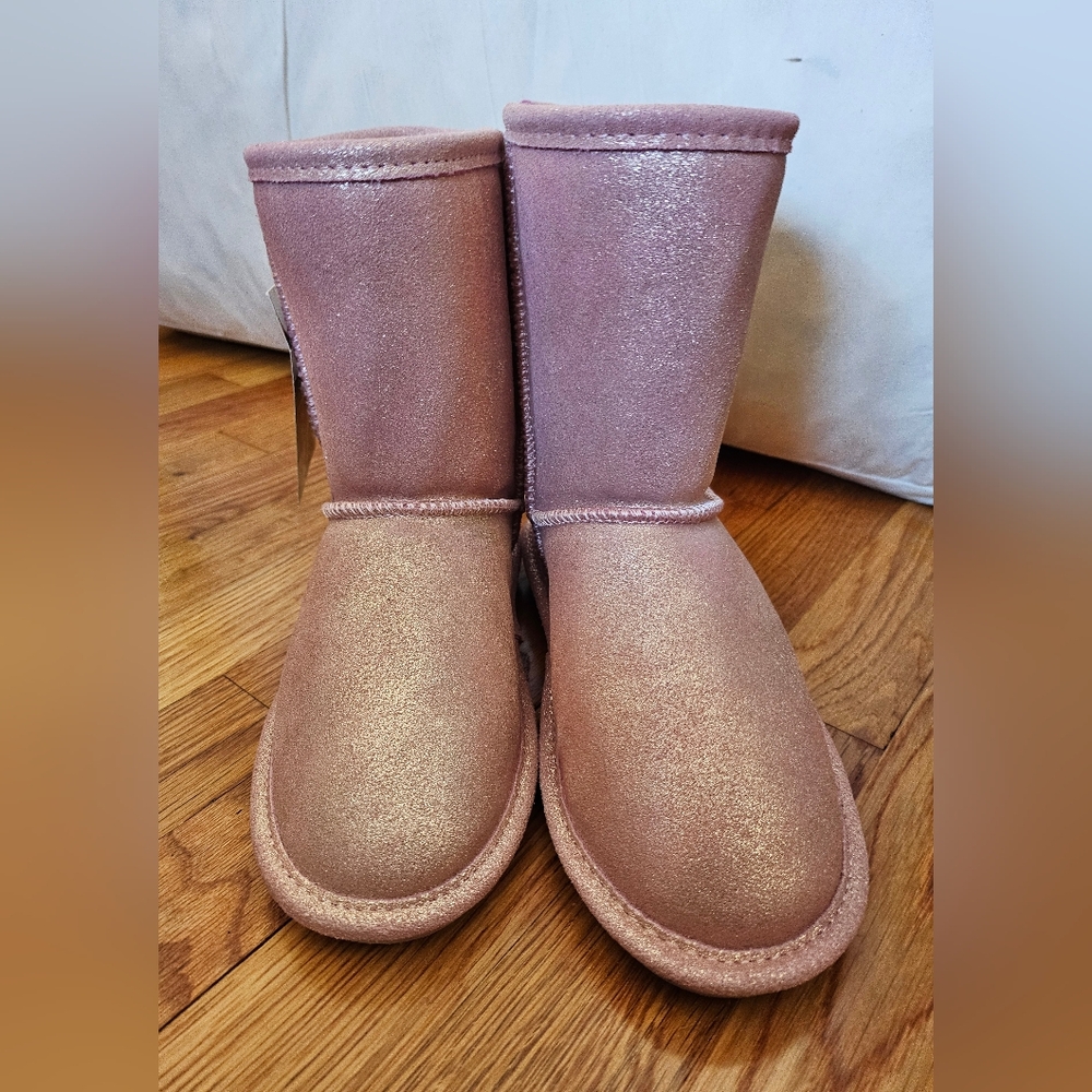 Bearpaw Girls Boots MISMATCHED Size 2 & 4 in Glitter pink